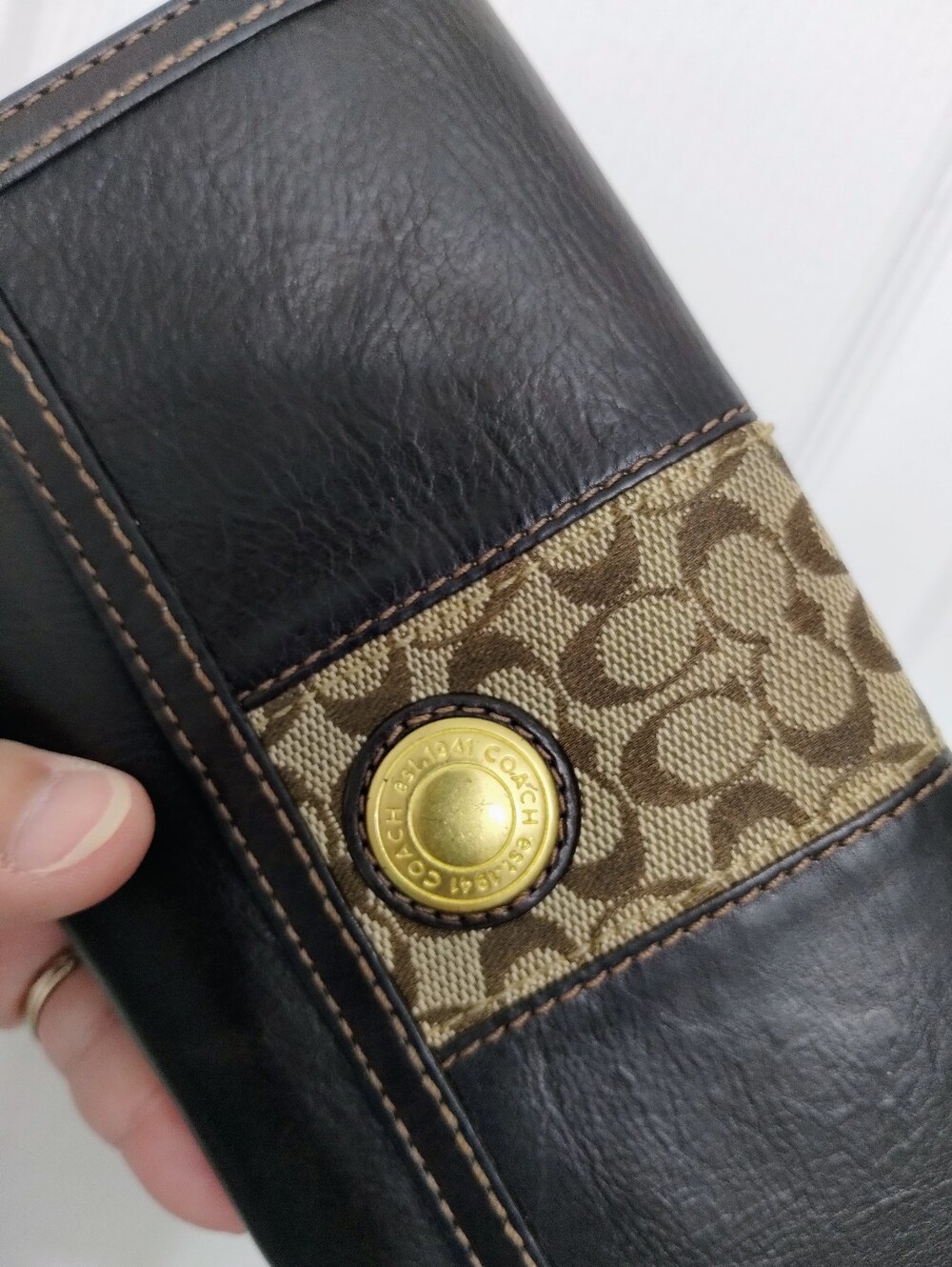 Coach Wallet Tattersall Y2K Vintage - Picture 4 of 10